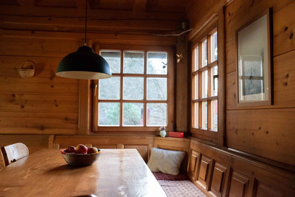 Die Essecke im Ferienhaus